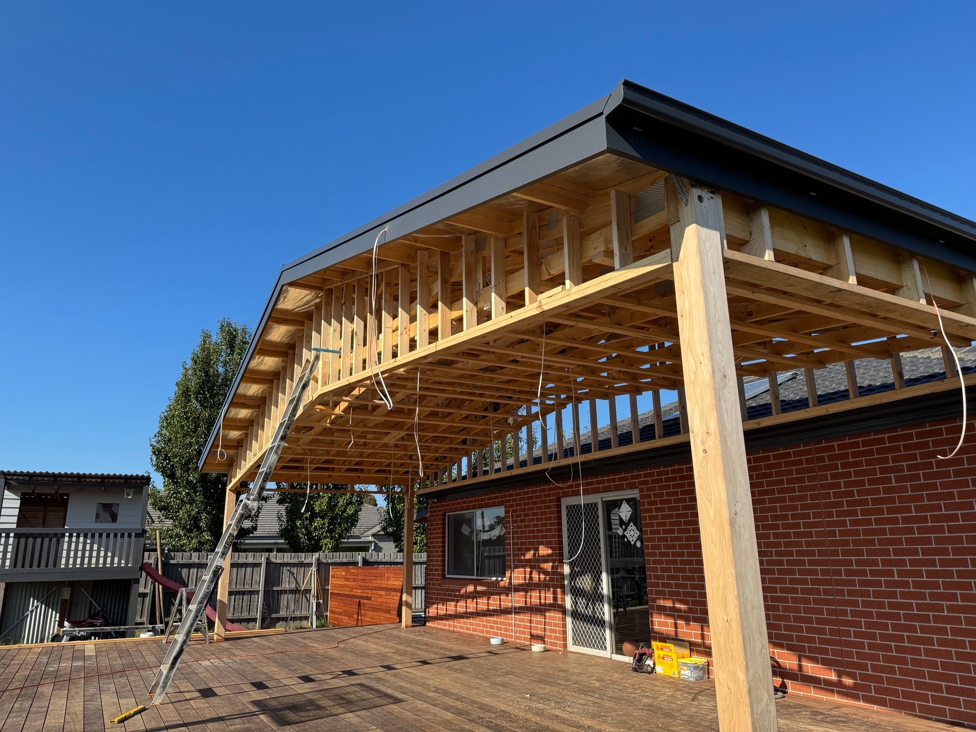Electrical project — carport and outdoor lighting